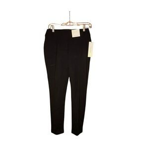 Calvin Klein Womens NWT Black Stretch Tapered Ankle Length Suit Dress Pants Sz 6